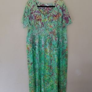Vintage Dharma Trading Co. XL Tie Dye Dress